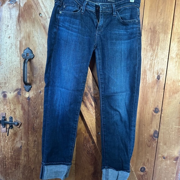 Ag Adriano Goldschmied Blue Cropped Jeans - Picture 2 of 6
